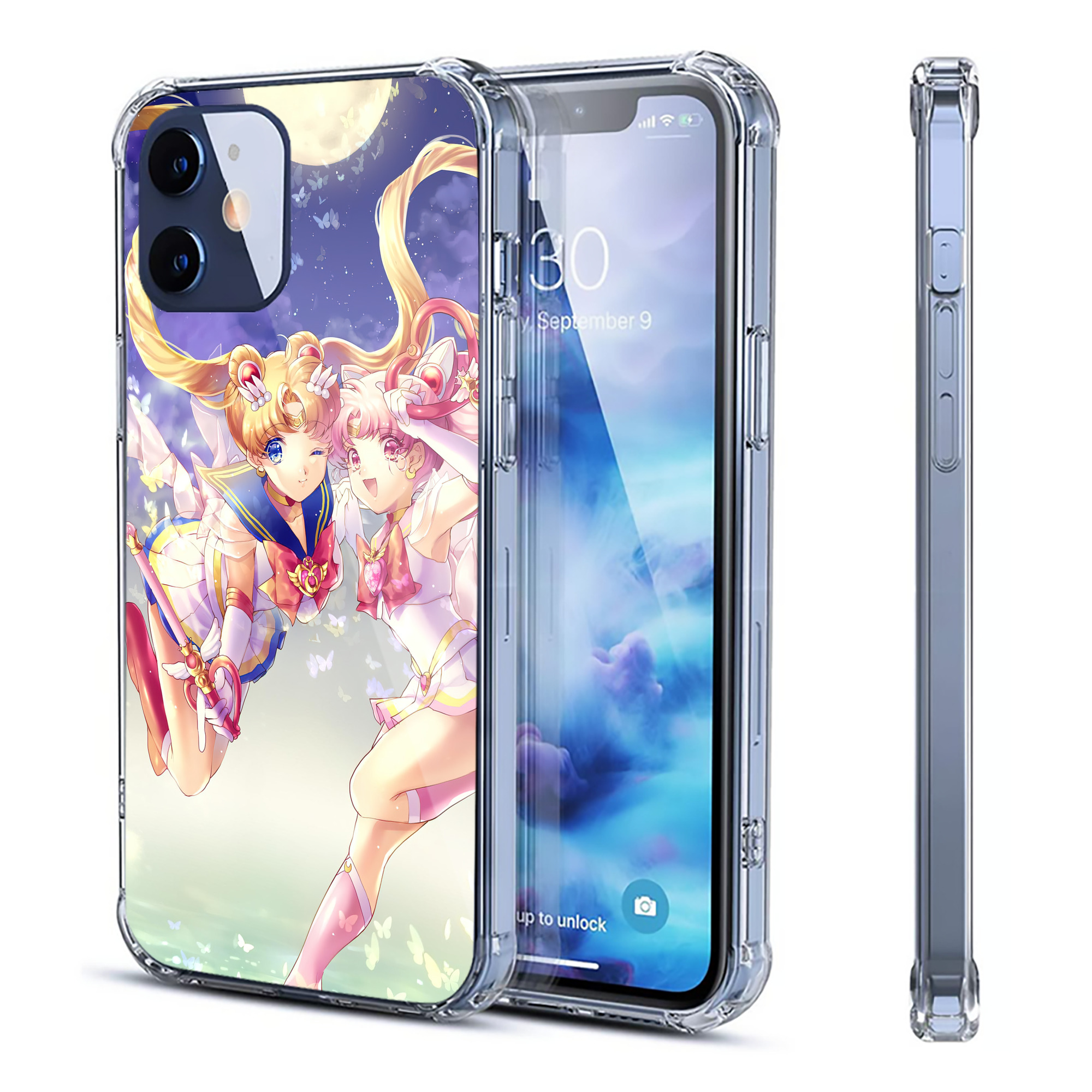 （画像用） 美少女戦士セーラームーン Sailor Moon 【iPhone 12シリーズ対応】透明スマホケース（クリアソフトケース）